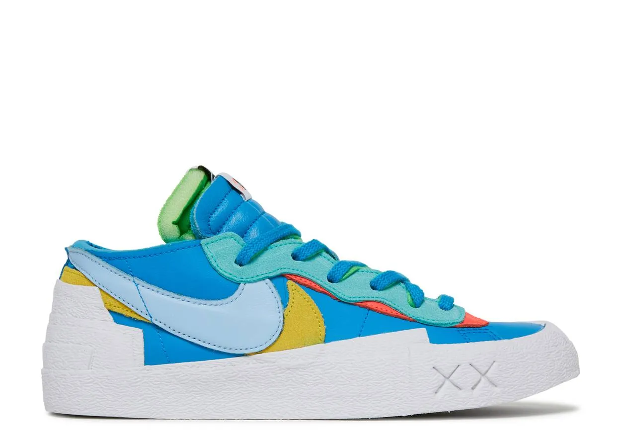 Nike Blazer Low Sacai Kaws Blue Breathable Lining Slip On Style