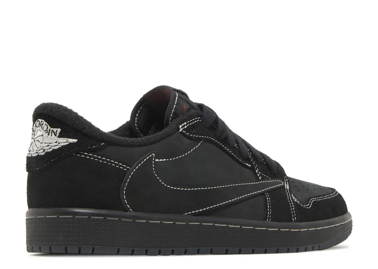 Quiet Sole Air Jordan 1 Low SP Travis Scott Black Phantom