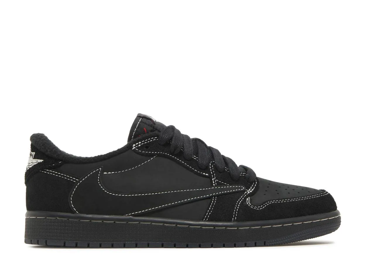 Air Jordan 1 Low SP Travis Scott Black Phantom Cafe Style Slip In