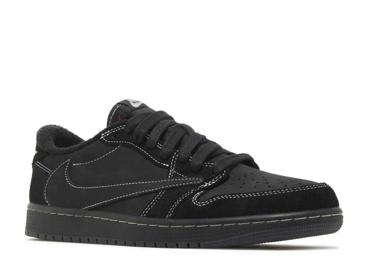 Air Jordan 1 Low SP Travis Scott Black Phantom TPU sole Running Comfort