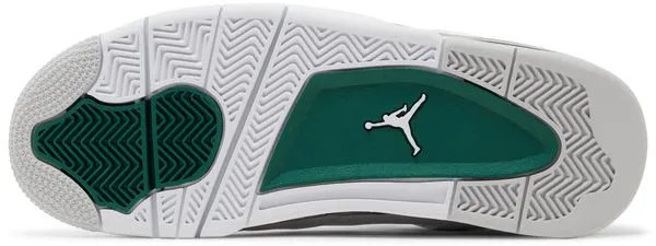 No Laces Jordan 4 Retro "Oxidized Green"