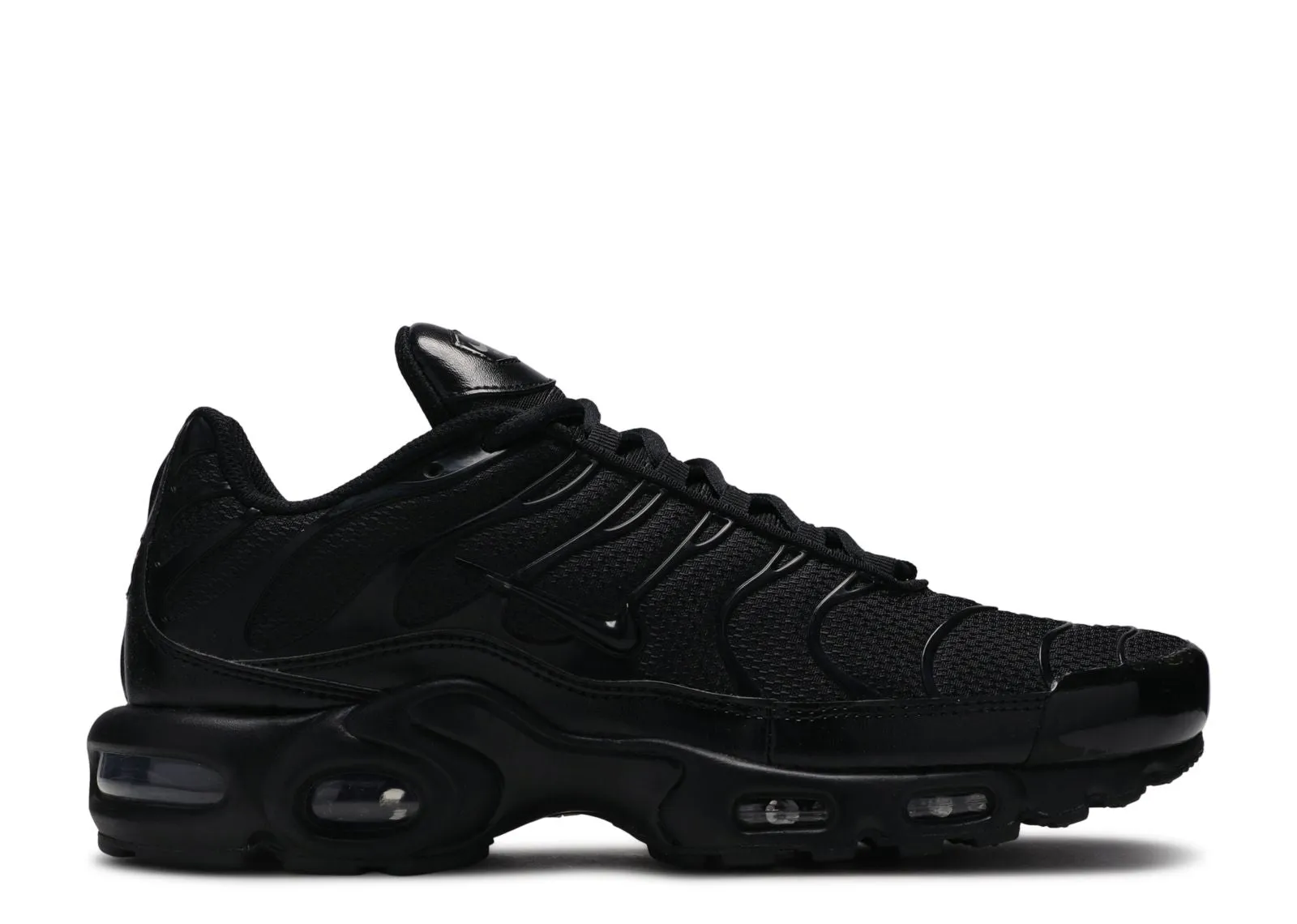 Nike Air Max Plus Triple Black Calm Step Cushioned Sole