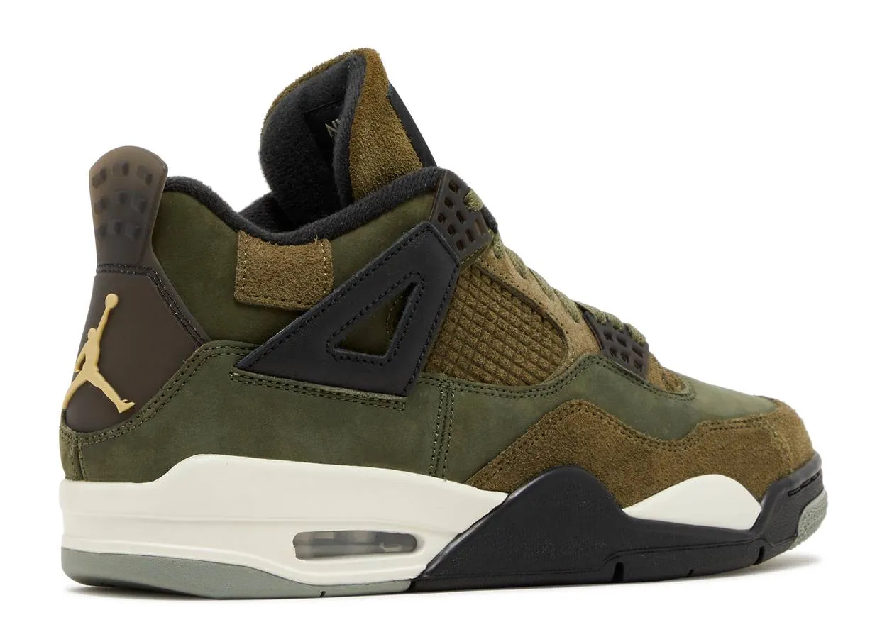 Light Comfort Air Jordan 4 Retro SE Craft Medium Olive