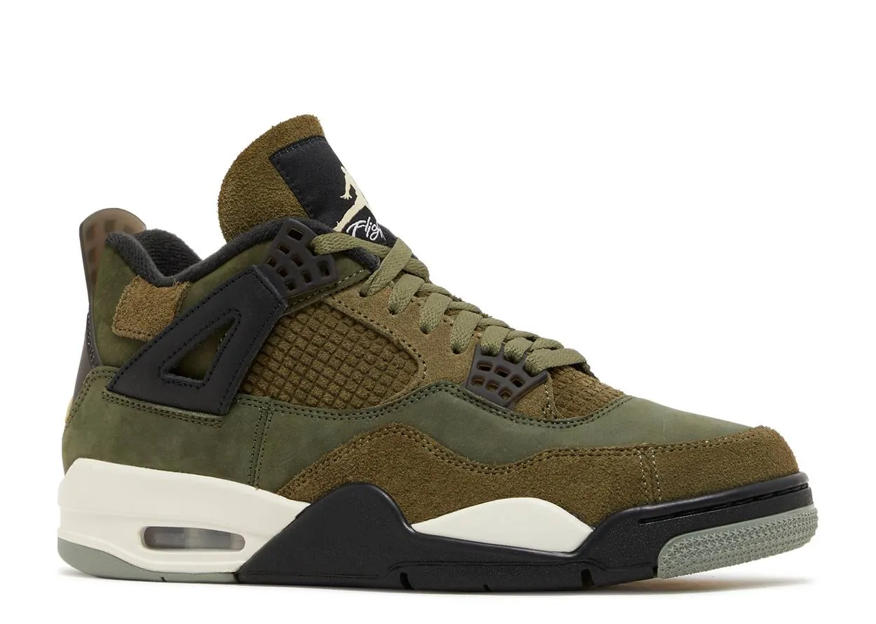 Sidewalk Walk Air Jordan 4 Retro SE Craft Medium Olive