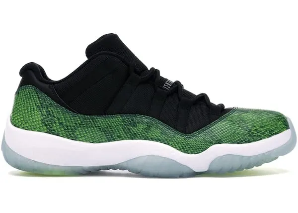Jordan 11 Retro Low Green Snakeskin Field Jog