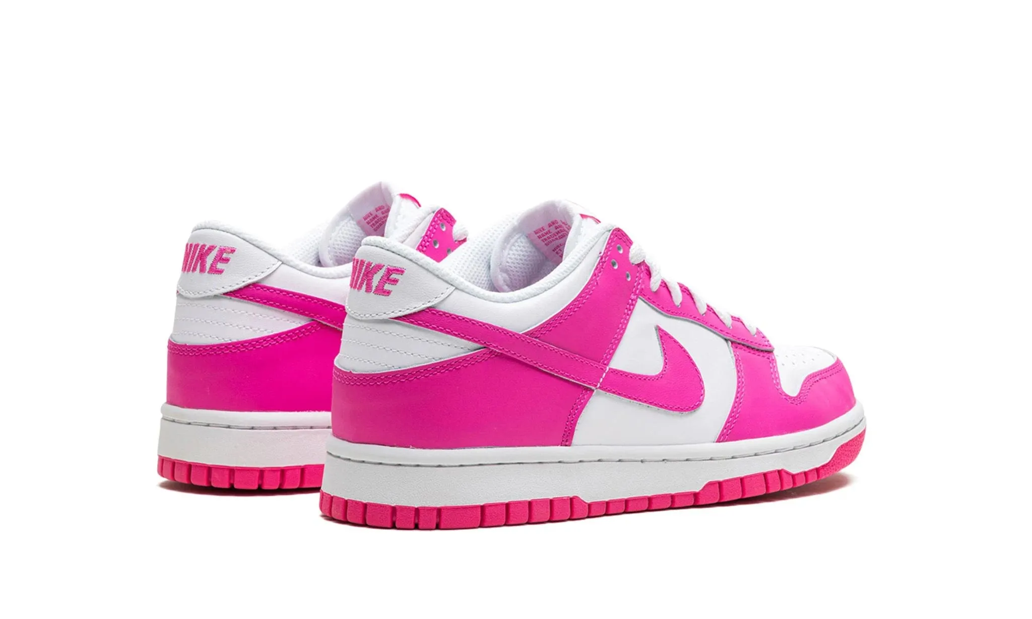 PU material Nike Dunk Low "Laser Fuchsia" Grade School