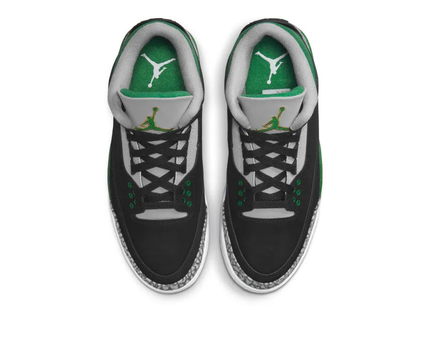 Soft Neutral Firm Lock Air Jordan 3 Retro "Pine Green"