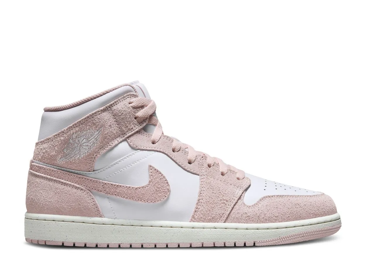 Rubber   sole Anti Bacterial Air Jordan 1 Mid SE Legend Pink