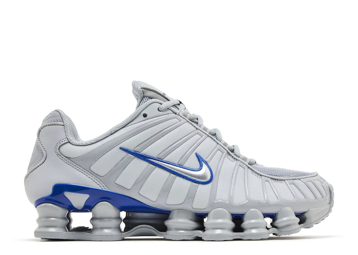 Nike Shox TL Wolf Grey Metallic Silver Blue Leather