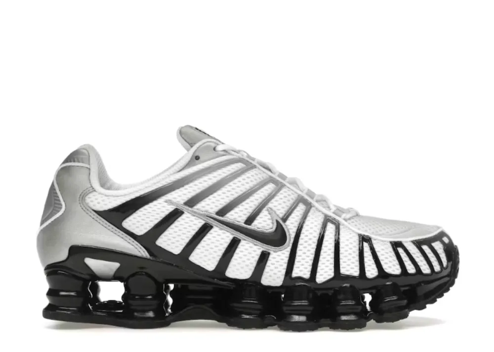 Nike Shox TL Metallic Silver Wolf Grey Comfortable Upper Material Costume Run