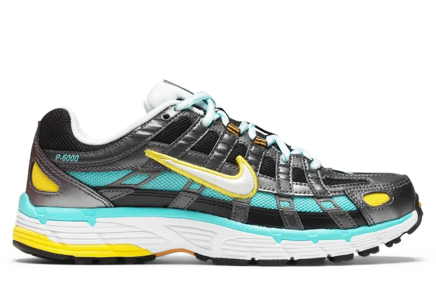 Nike P-6000 Black Teal Yellow (Women's) efficient workout Moonlight Run