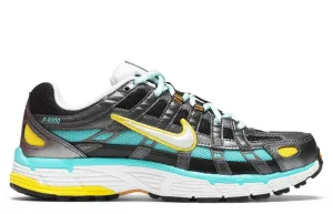 Wide - toe box Nike P-6000 Black Teal Yellow (Women's)
