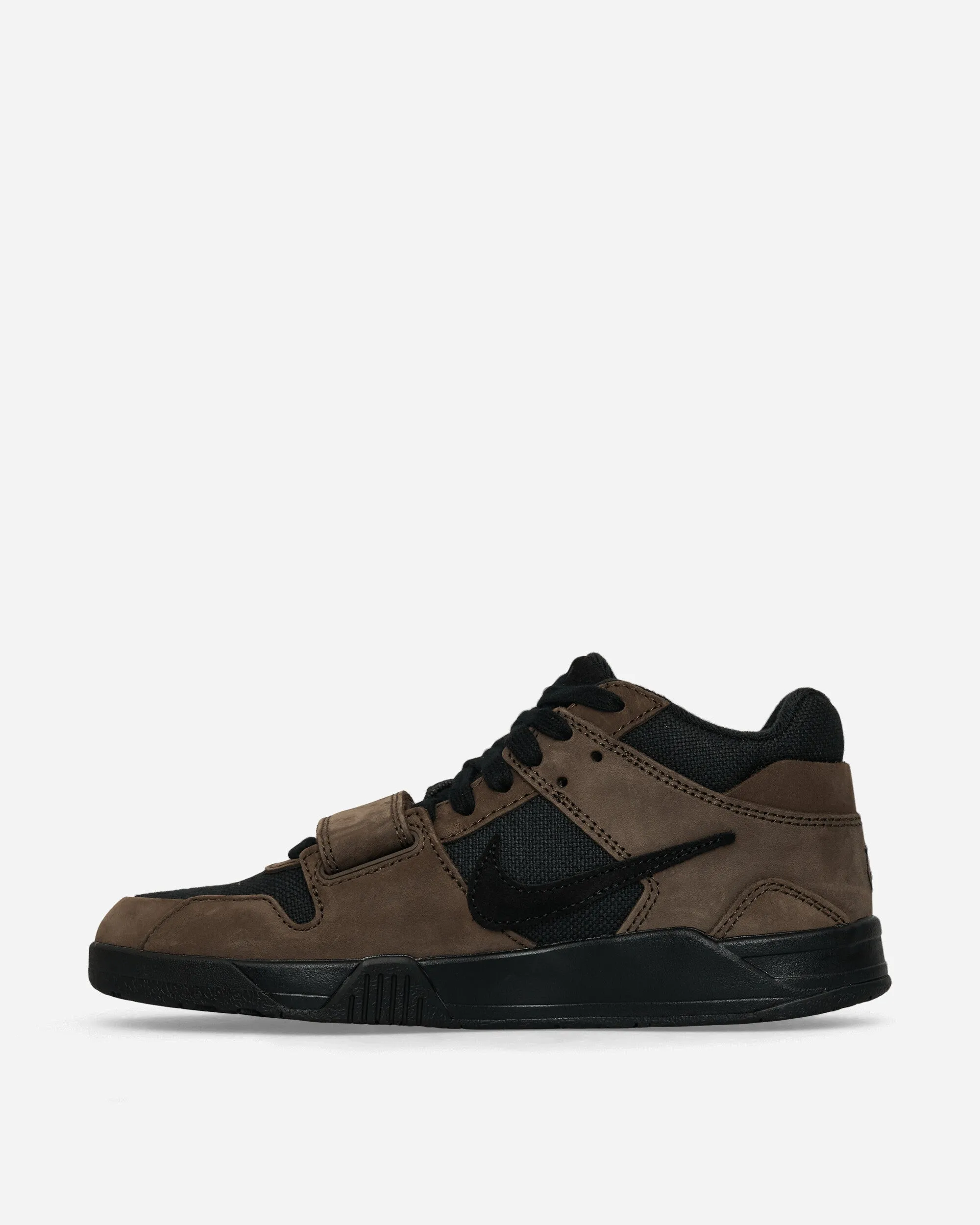 Travis Scott CJ1 T-Rexx Sneakers Black / Dark Mocha construction