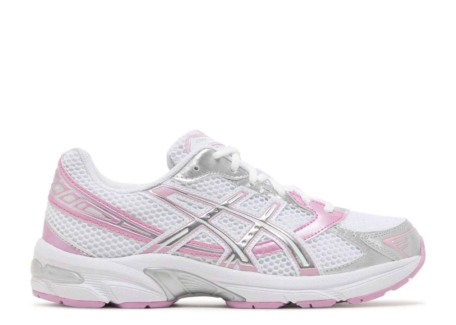Asics Gel-1130 White Pure Silver Pink Compression Molded Midsoles Sock Like Fit Tech