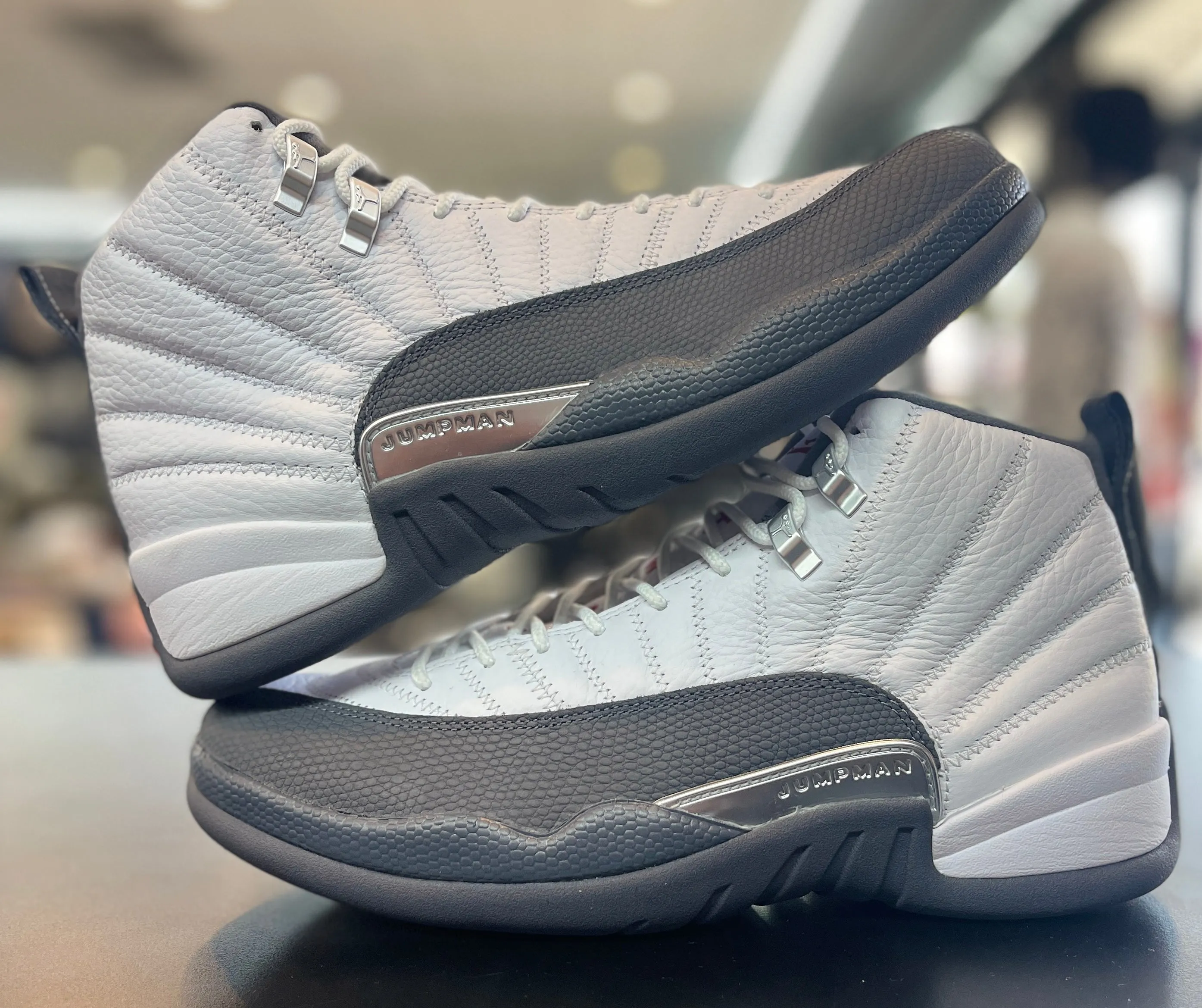 Modern Feel Air Jordan Retro 12 ??White Dark Grey??