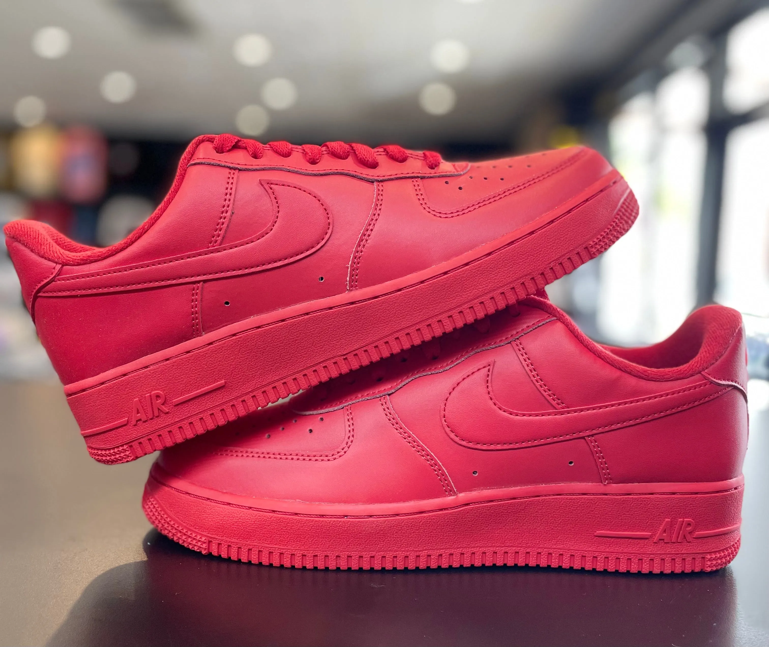 Nike Air Force 1 Low ??Triple Red?? Festival Ready Soft Upper