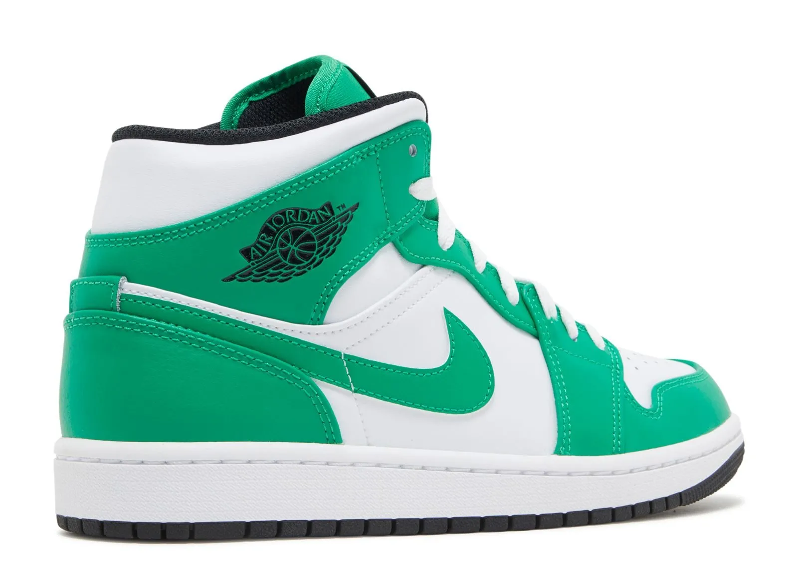 Air Jordan 1 Mid Lucky Green Lightweight Outsole Blue Sky