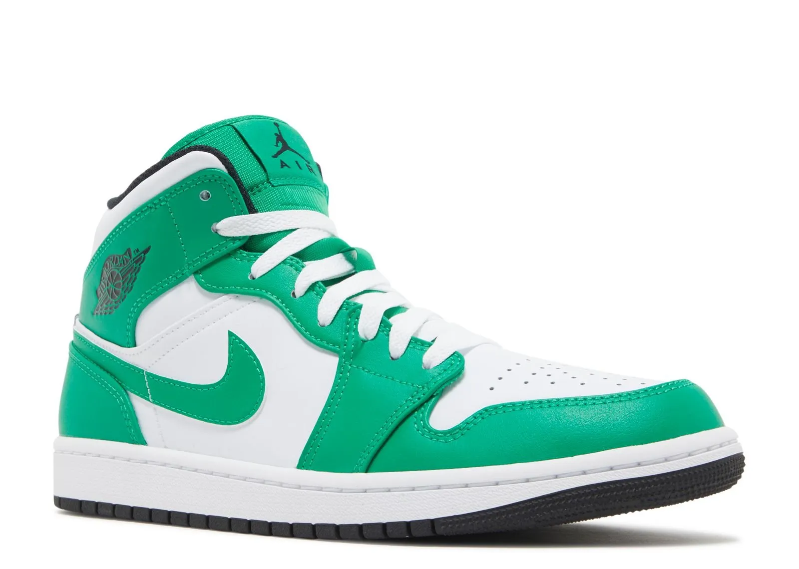 Air Jordan 1 Mid Lucky Green Anti Slip Trendy Footwear