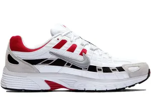 Nike P-6000 White University Red fitness sneakers