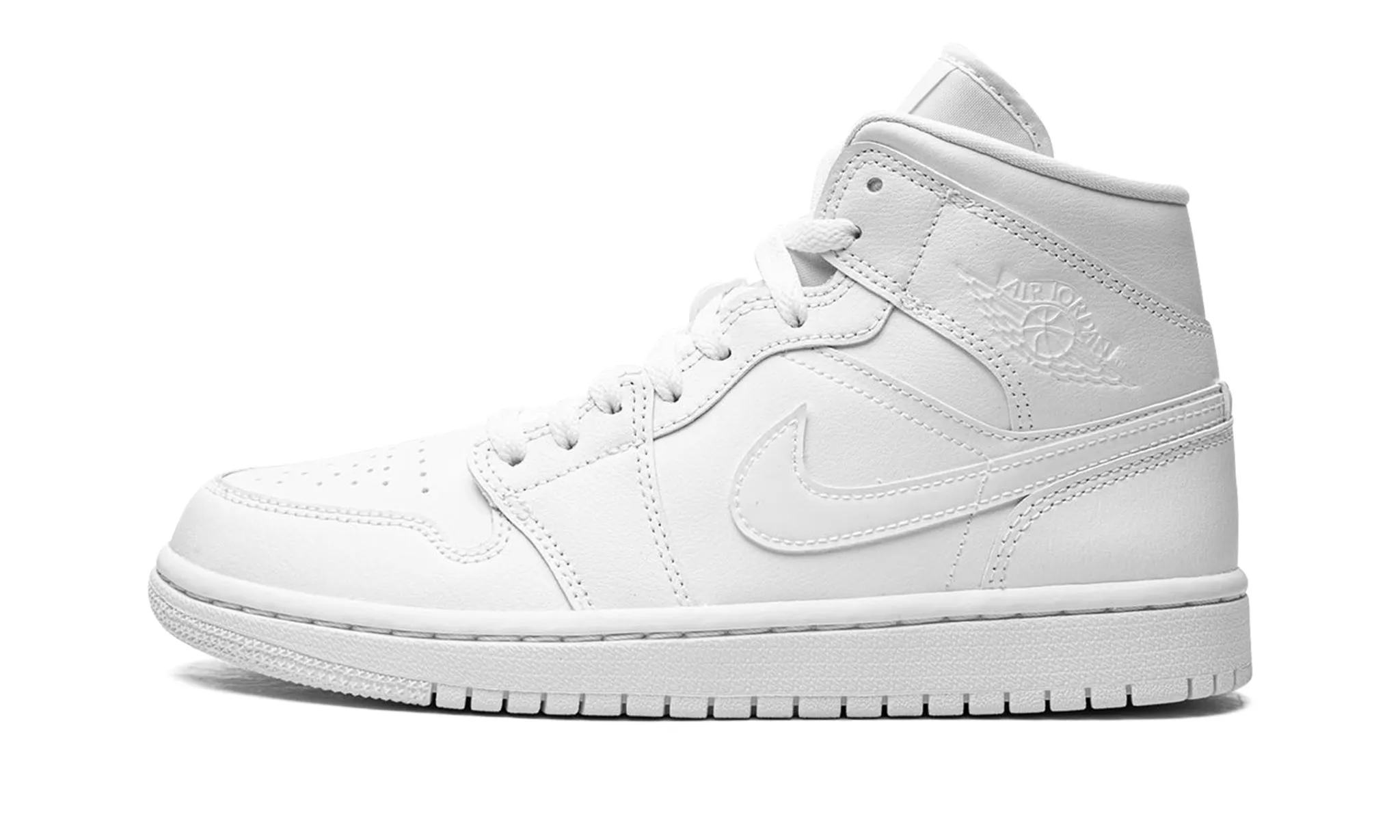 Stone Path Elastic Cuff Wmns Air Jordan Mid 'Triple White' 2022