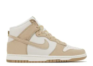 Light Steps Nike Dunk High Tan Suede White