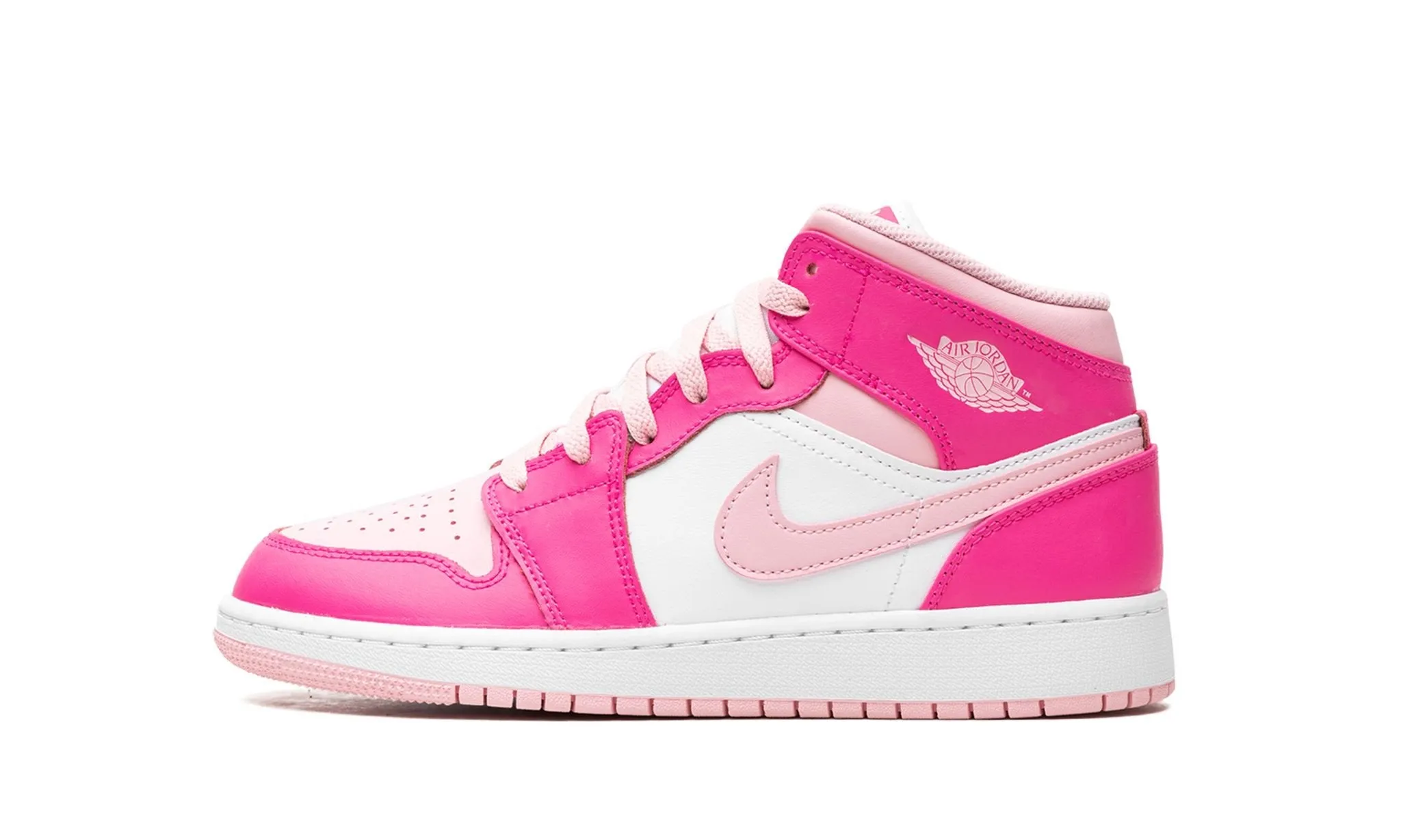 Heat Jog Air Jordan 1 Mid GS Fierce Pink