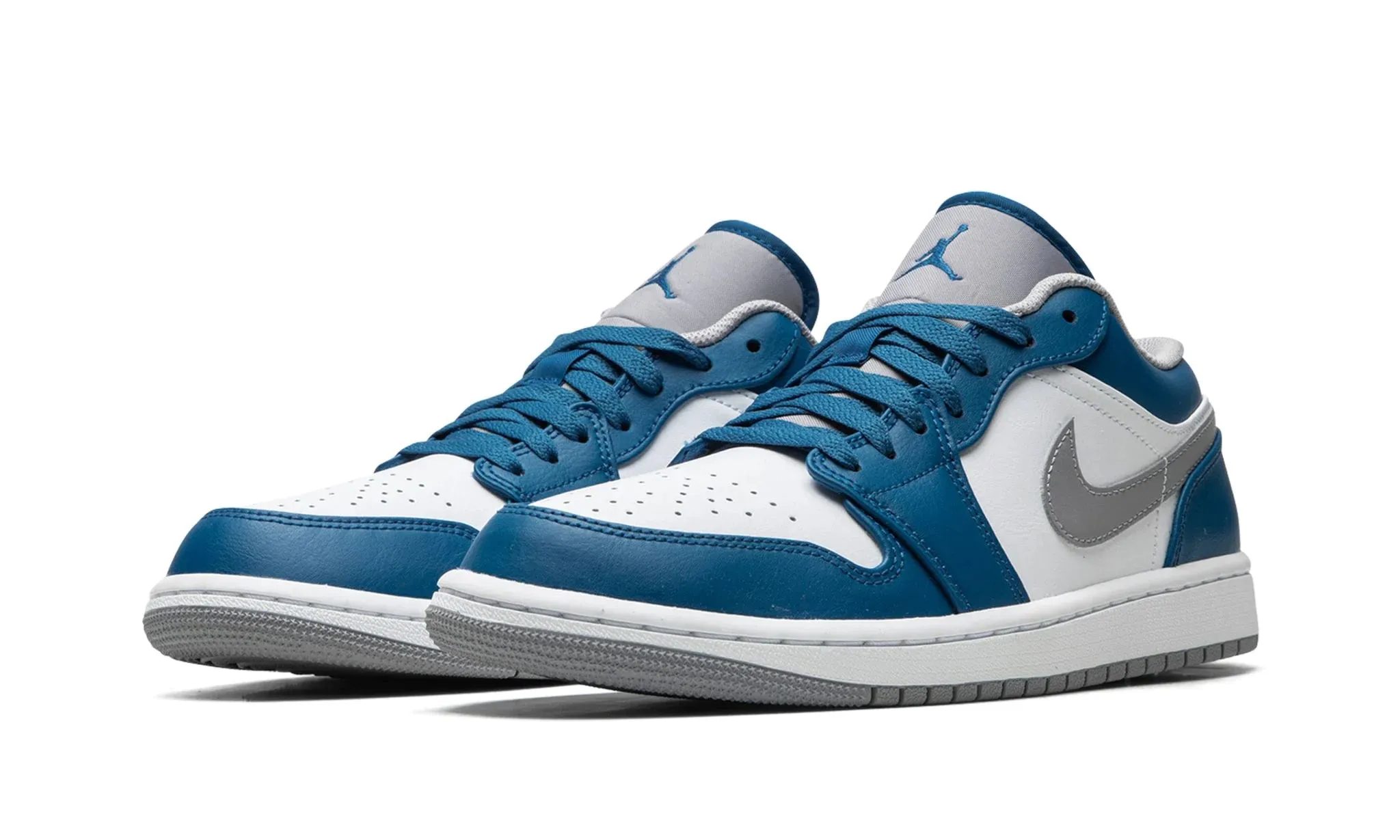 Desert Path Black Edge Air Jordan 1 Low True Blue
