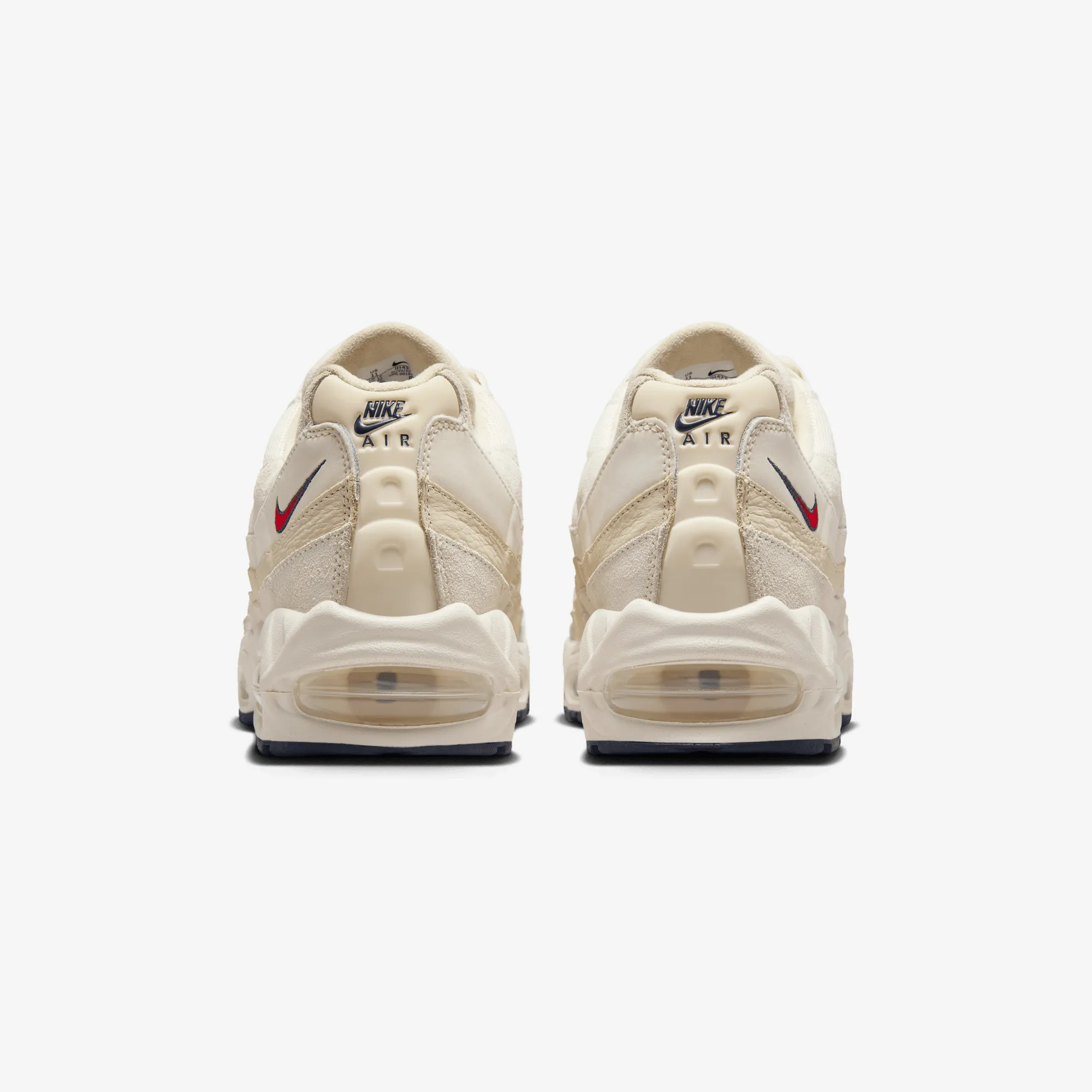 Nike | AIR MAX 95 OG  { PALE IVORY/UNIVERSITY RED-LT KHAKI-SAIL Energy Boost