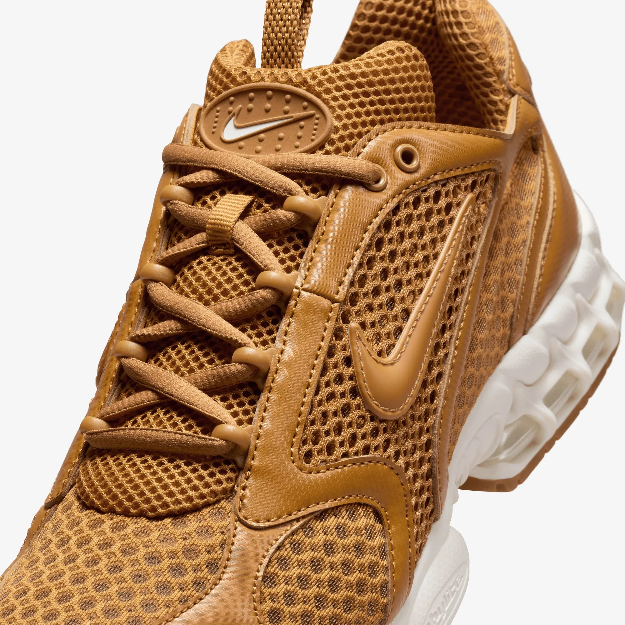 NIKE | AIR ZOOM SPIRIDON CAGE 2 { WHEAT/WHEAT-SAIL-GUM LIGHT BROWN Synthetic Upper