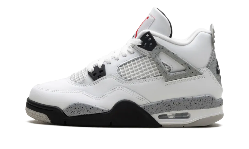 Comfortable Fit Socks Energy Step Jordan 4 Retro "White Cement" Grade School (2025)