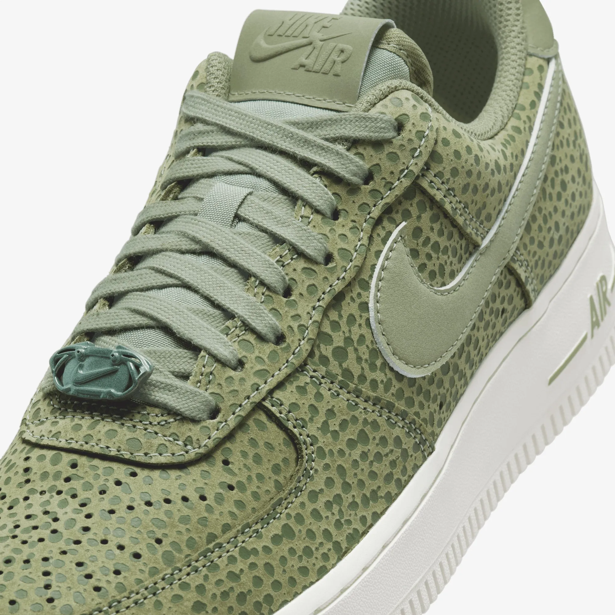 Black Edge warm glow Nike | AIR FORCE 1 '07 PREMIUM { SESAME/OIL GREEN-LIGHT BONE