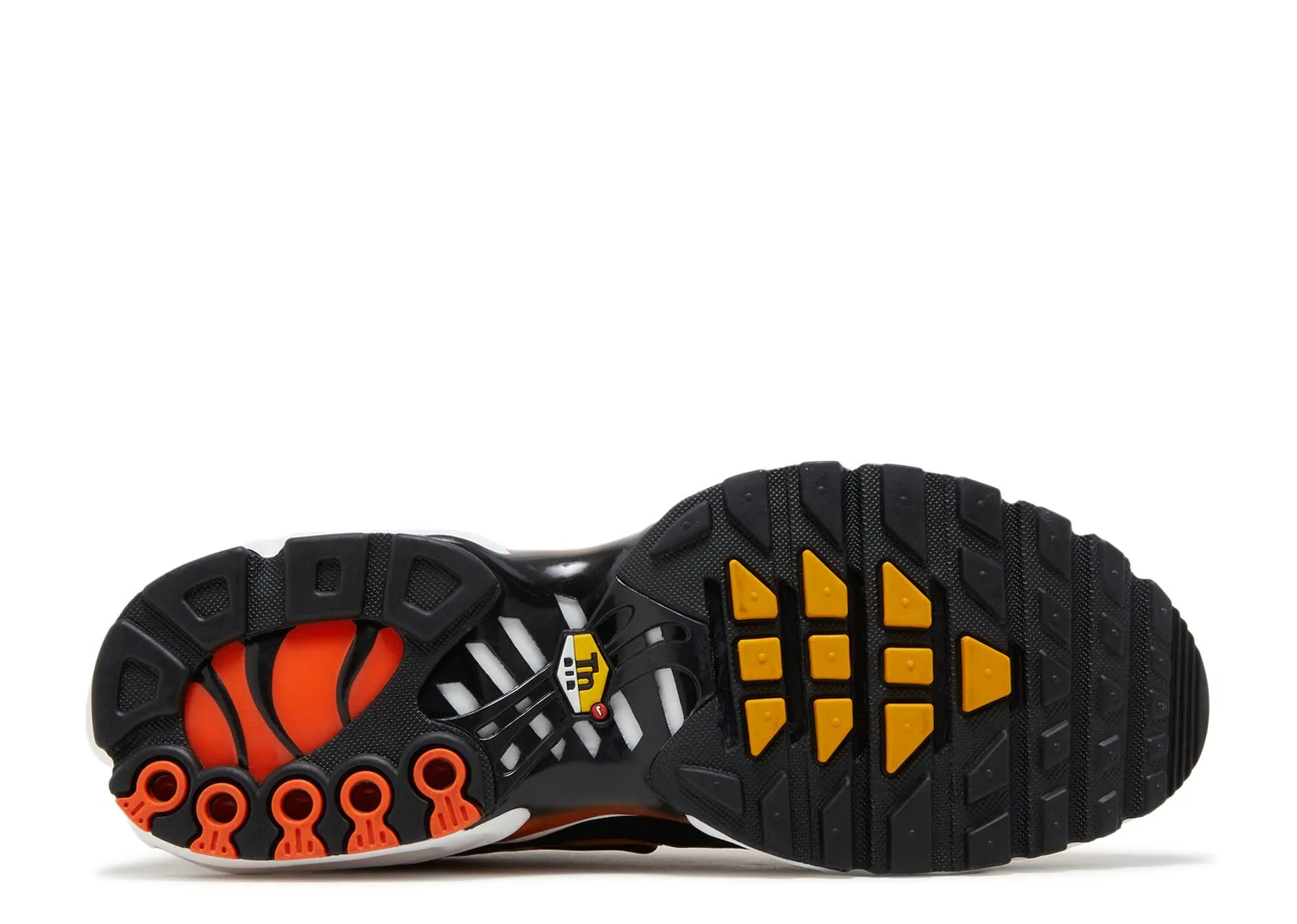 Nike Air Max Plus Safety Orange Black Airport Walk Comfortable Cushion