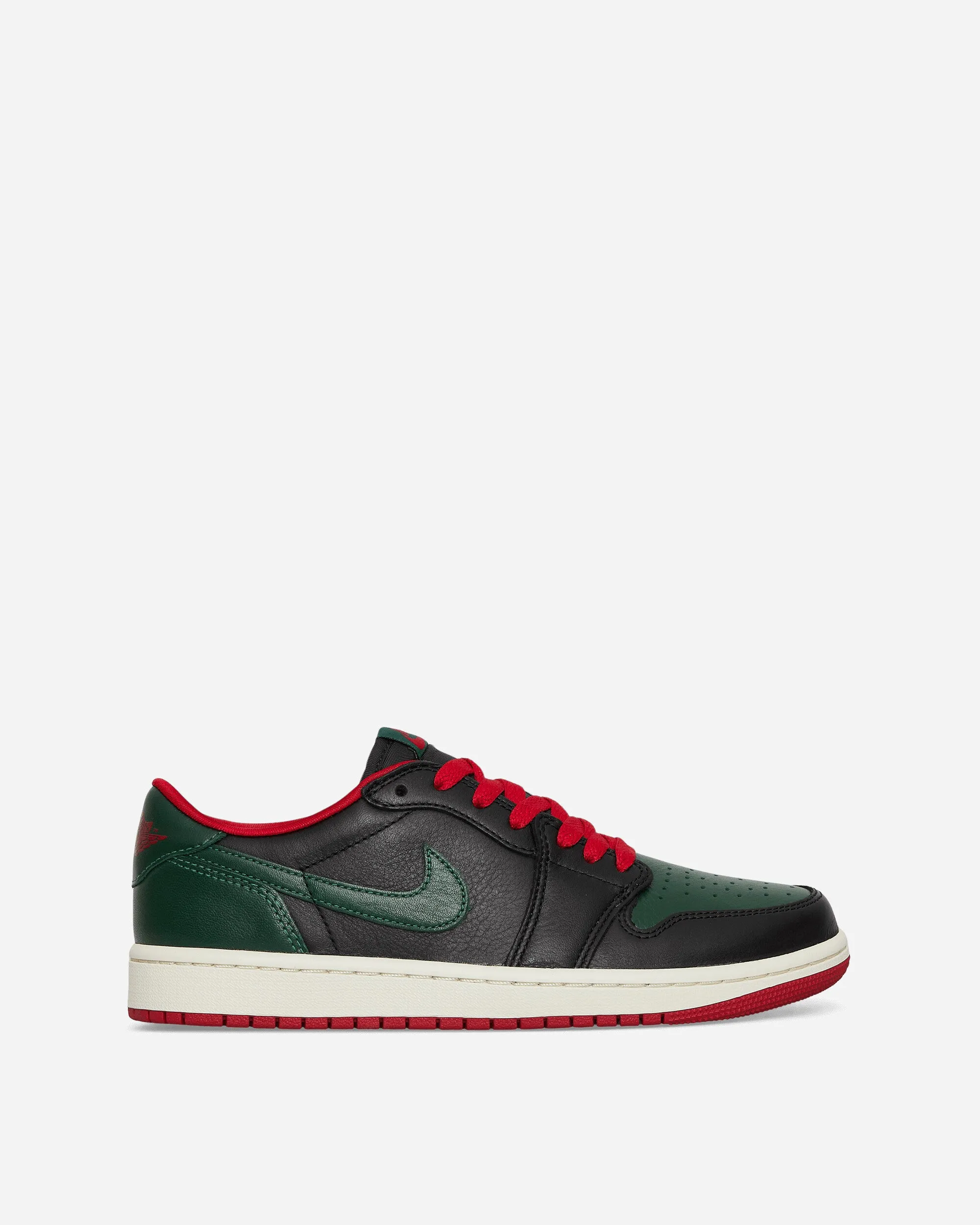water proof Women's Air Jordan 1 Retro Low OG Sneakers Black / Gorge Green