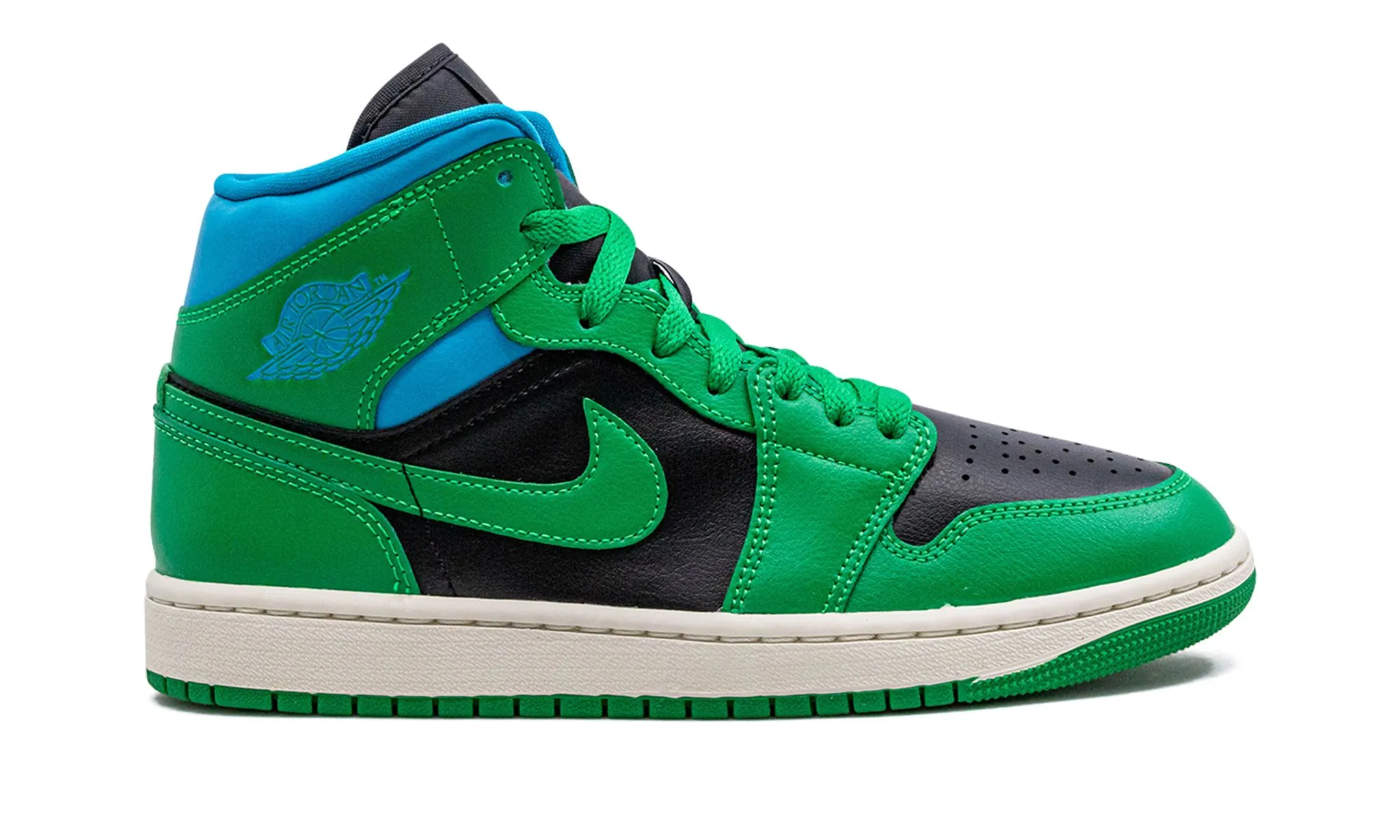 Ice Walk Wmns Air Jordan 1 Mid 'Lucky Green Aquatone'