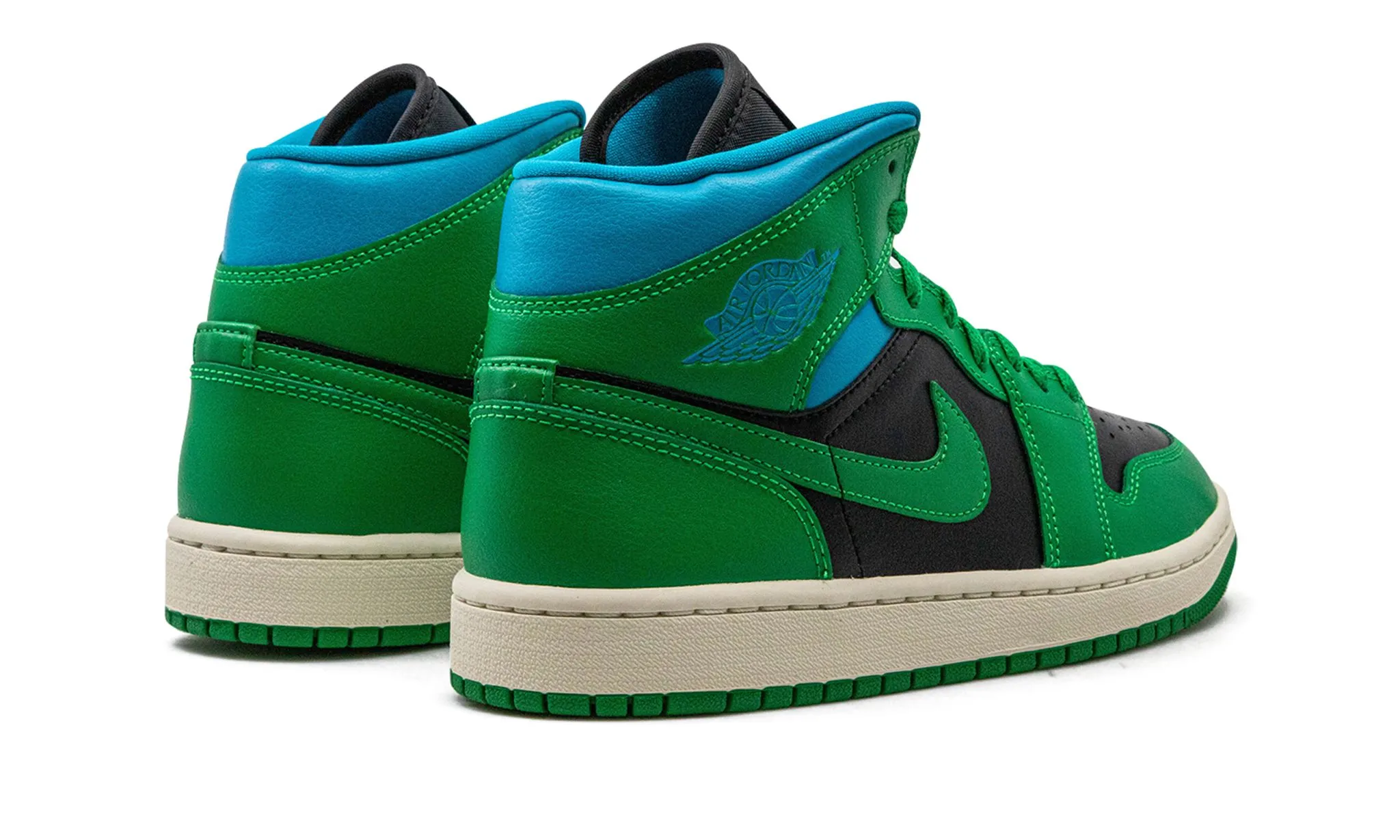 Trendy Style Wmns Air Jordan 1 Mid 'Lucky Green Aquatone'