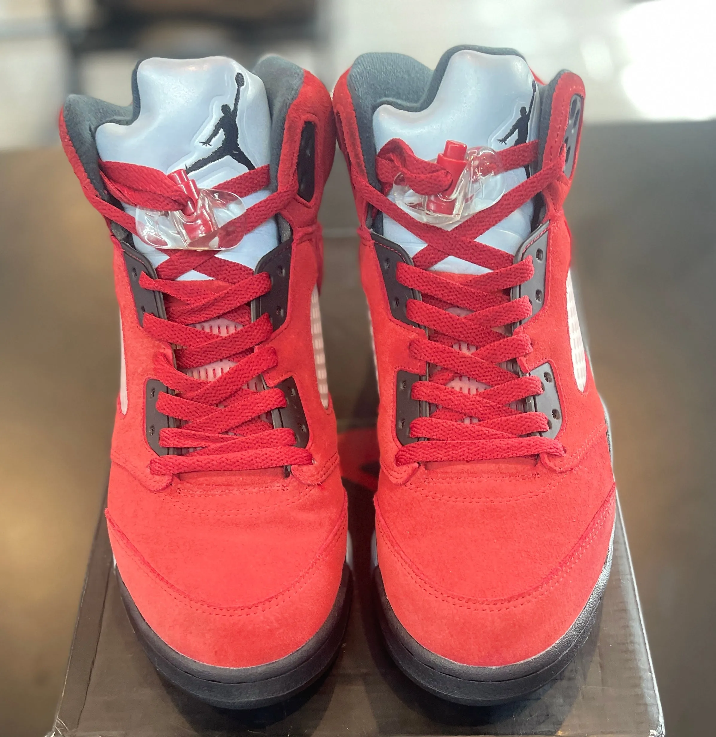 Chunky Sole Market Day Air Jordan Retro 5 ??Raging Bull Red?? (2021) * Preowned Size 10.5*