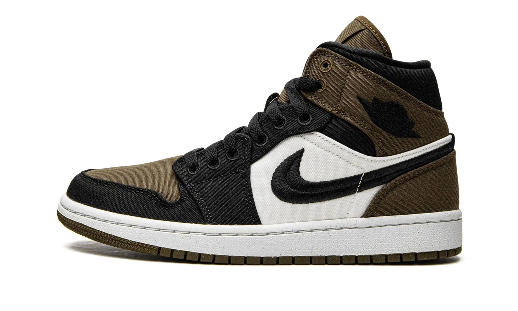 Reel Fit Pace Maker Wmns Air Jordan 1 Mid SE Olive Toe