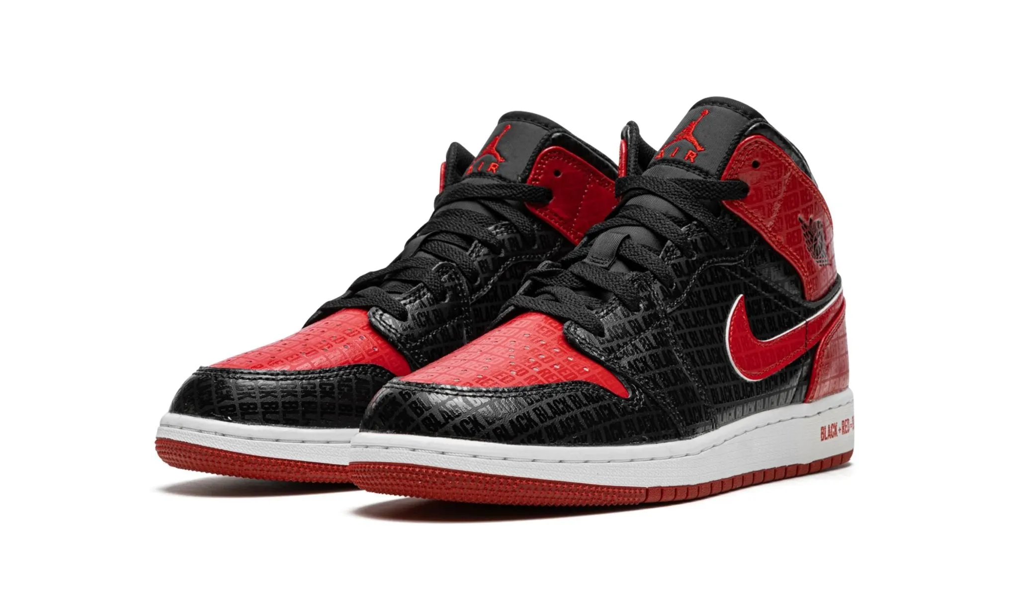 Motion Grip Long Lasting Air Jordan 1 Mid Bred Text (GS)