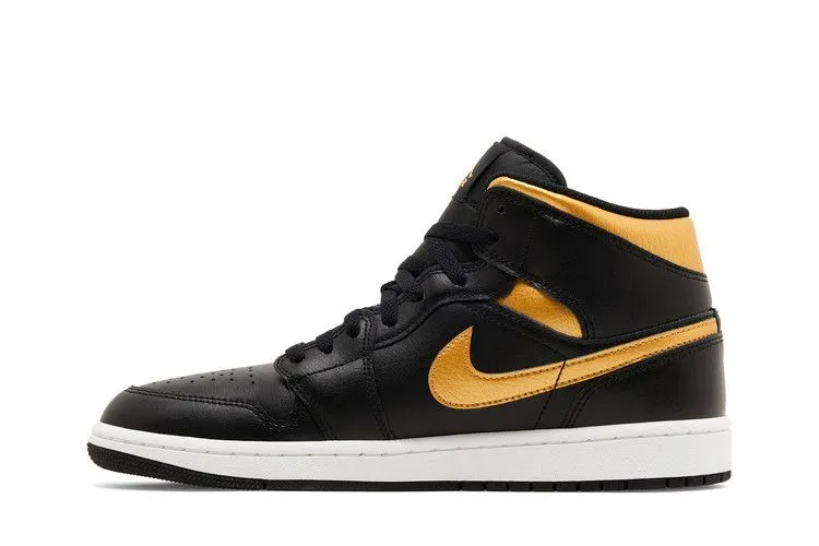 Air Jordan 1 Mid 'Black Metallic Gold' Any Weather
