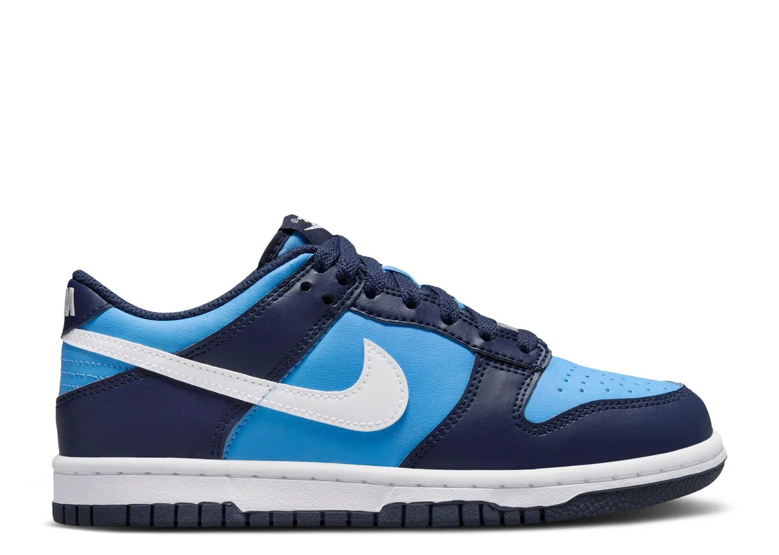 Nike Dunk Low University Blue White Hold Step Stretch fit