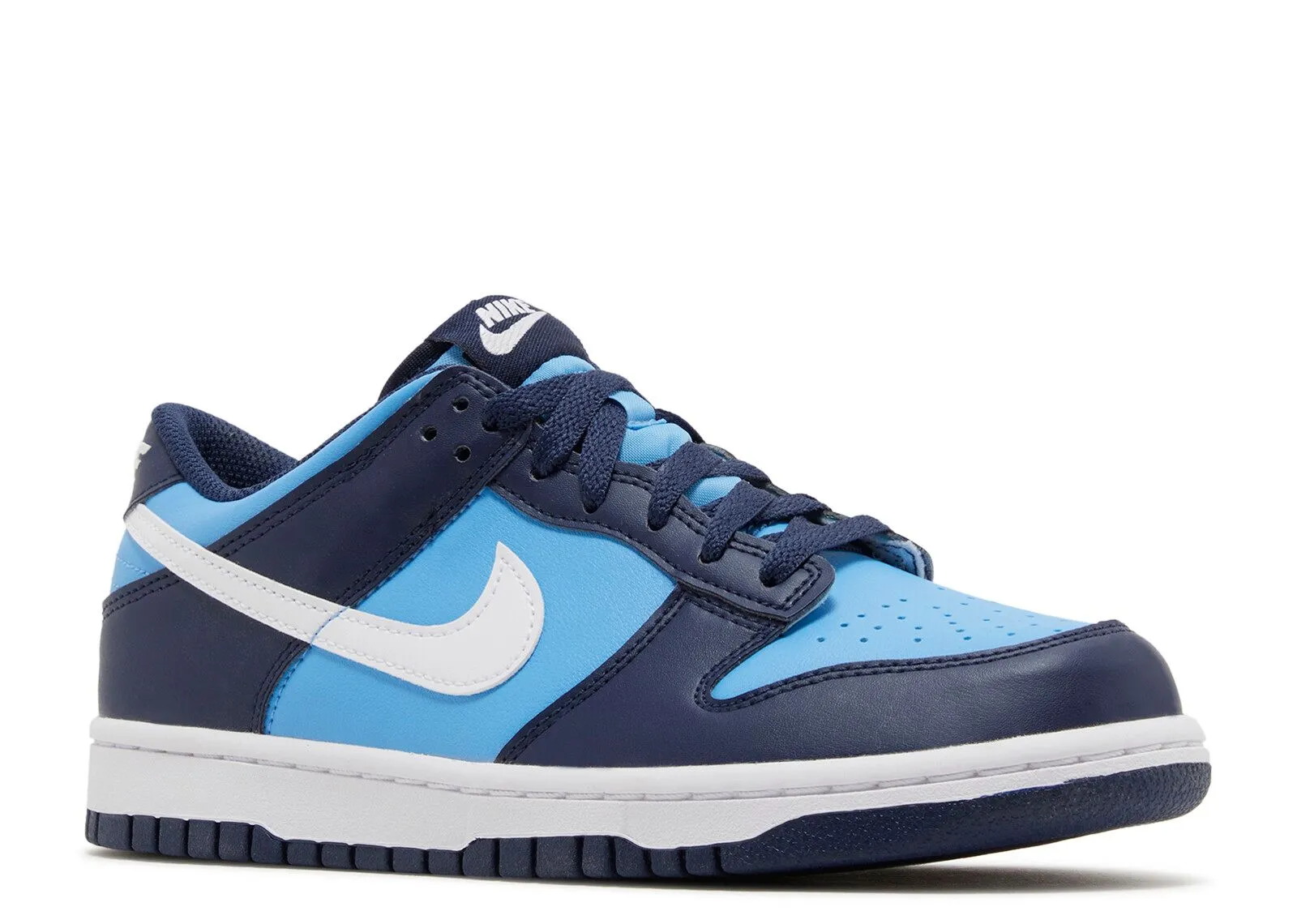 Travel Ready Flat Finish Nike Dunk Low University Blue White