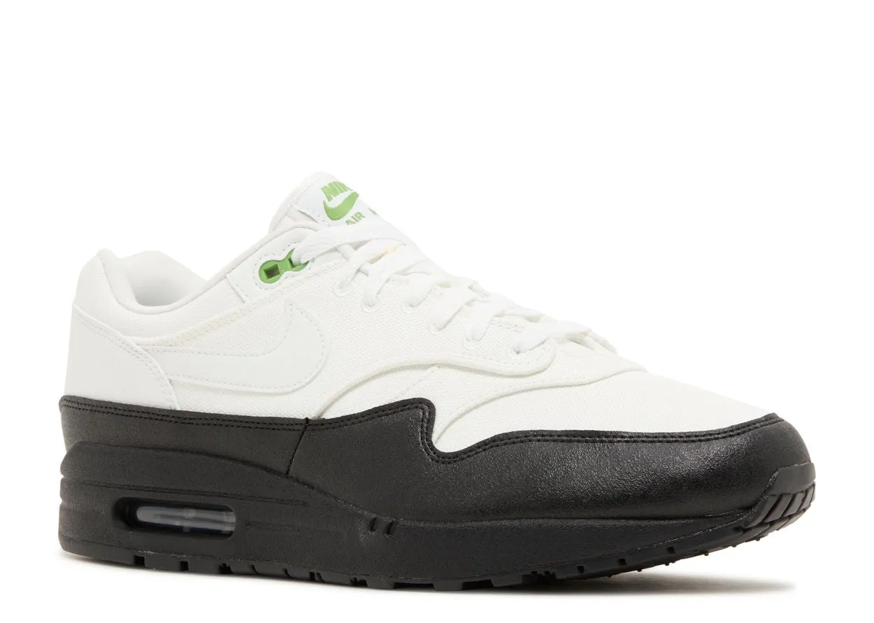 Nike Air Max 1 White Black Chlorophyll Flex support Fashionable Comfort