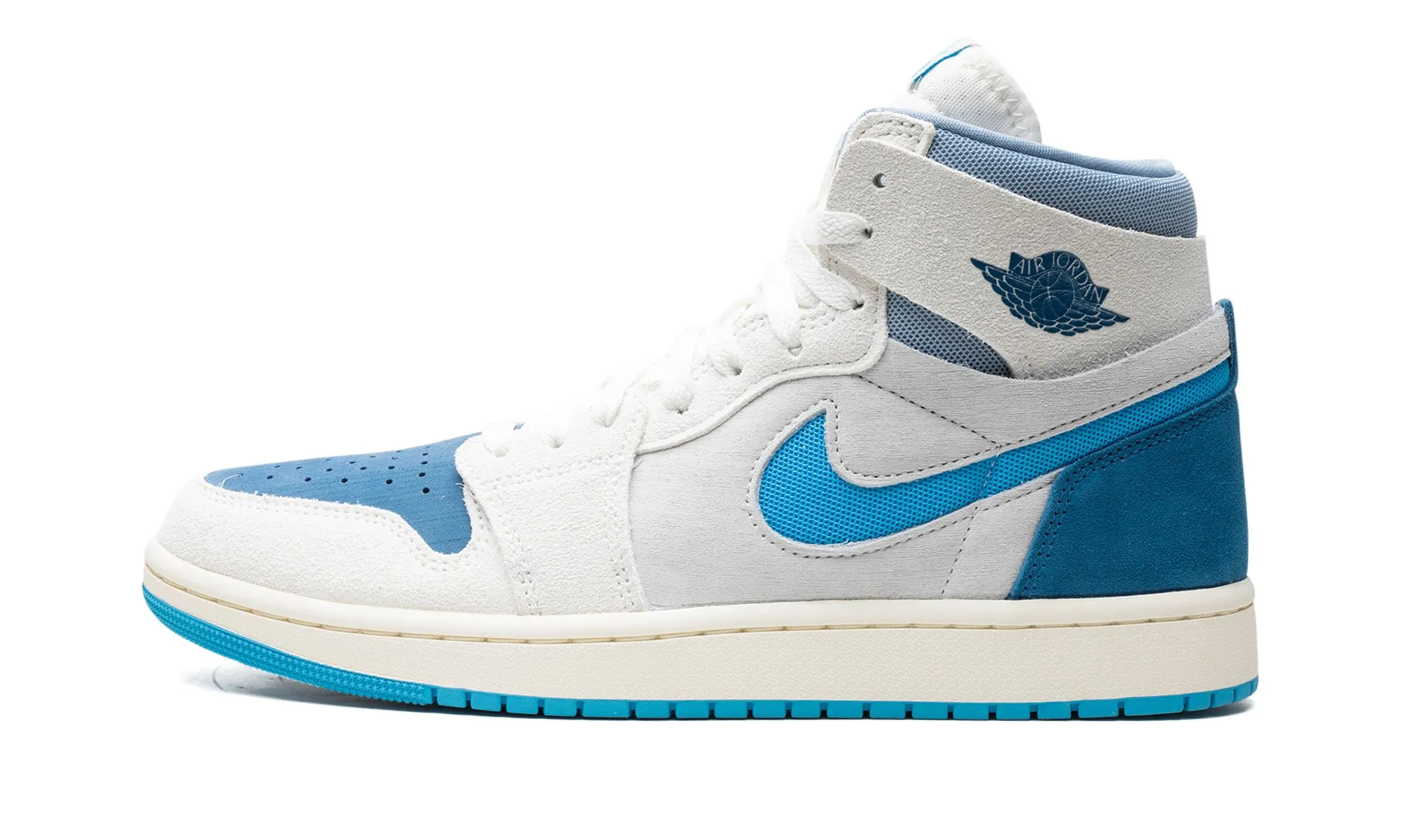 Zip   Up Breathable Build Air Jordan 1 High Zoom Comfort 2 'Dark Powder Blue'