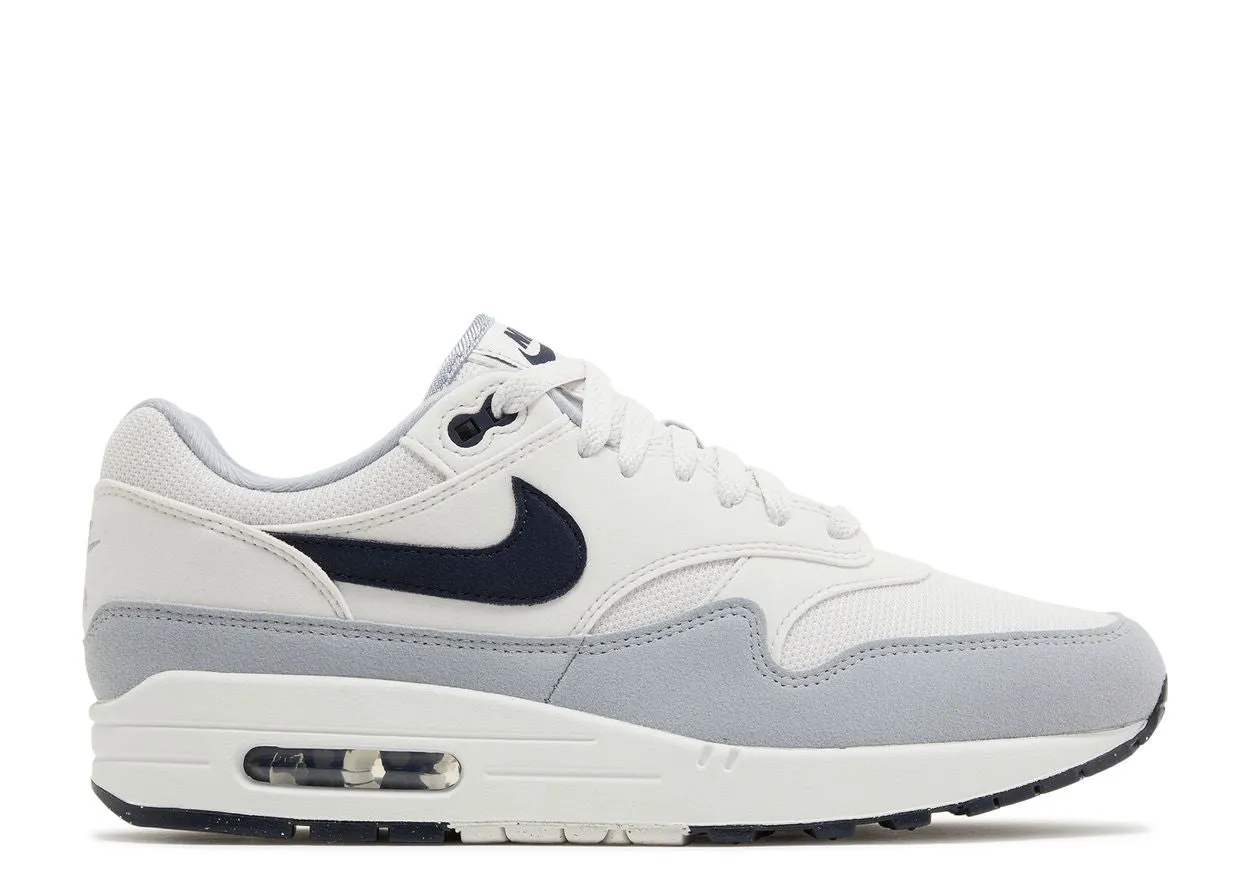Nike Air Max 1 Platinum Tint Dark Obsidian Fresh Walk Pose Time