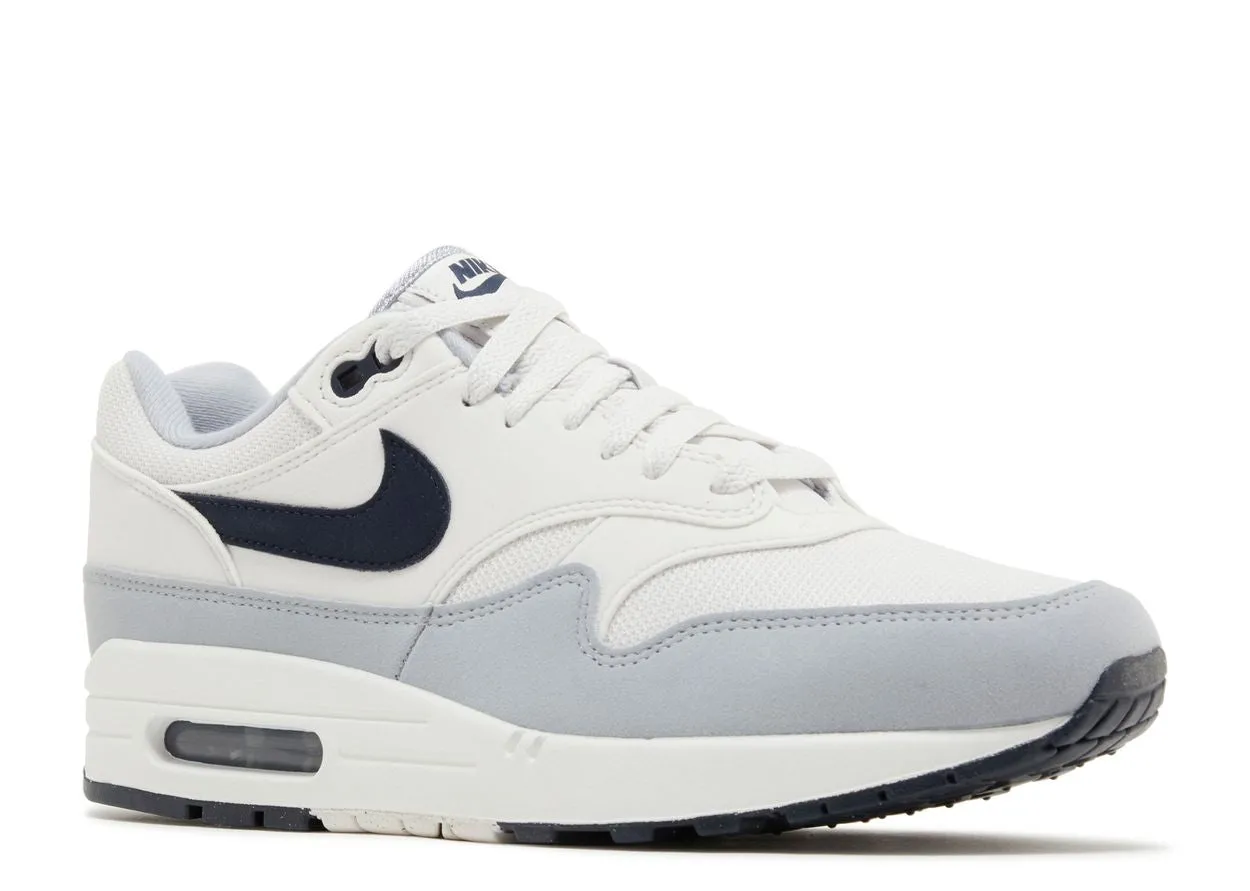 Canvas Material Nike Air Max 1 Platinum Tint Dark Obsidian