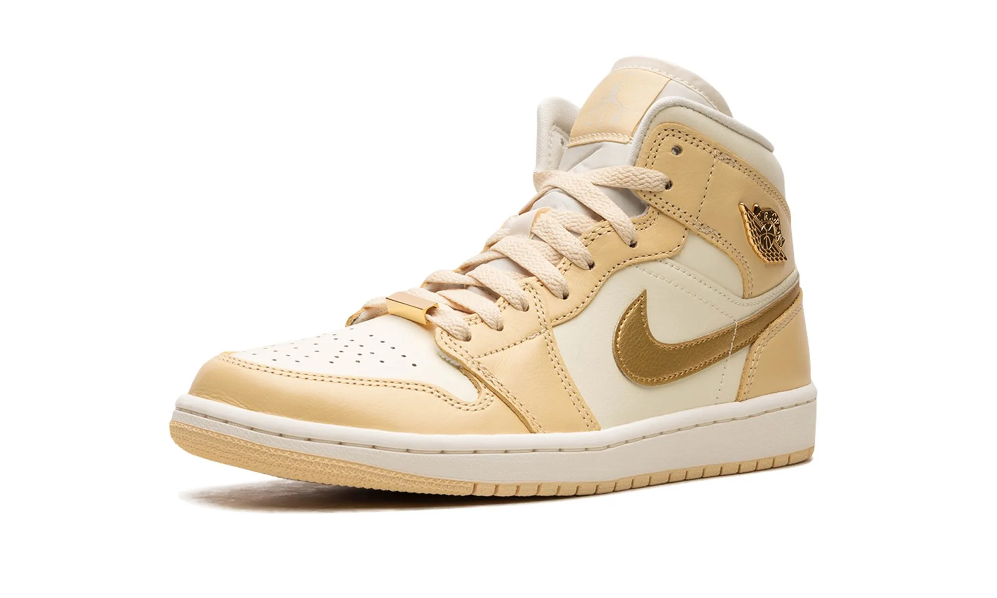 Air Jordan 1 Mid Wmns Pale Vanilla All-Weather Design