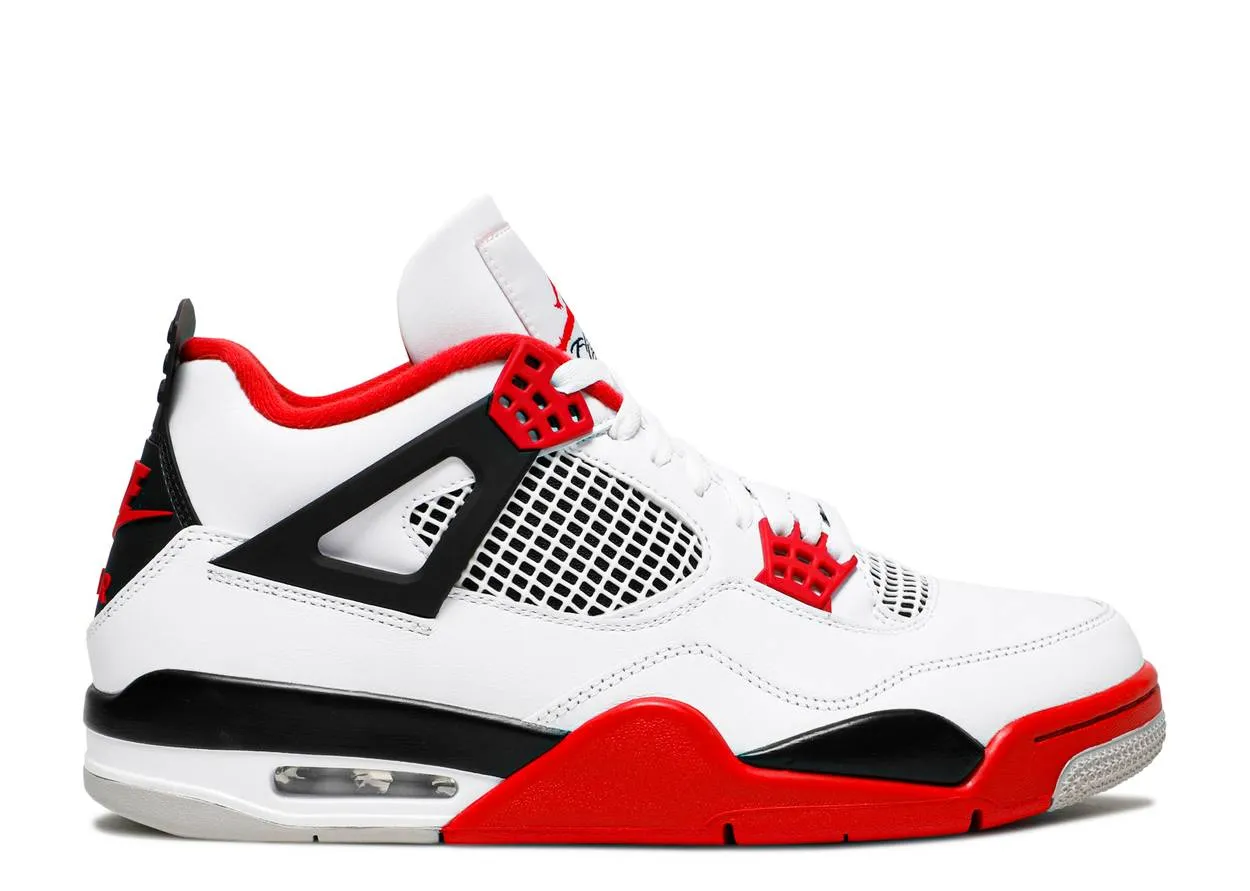 Comfortable Heel Walk Comfort Air Jordan 4 Retro Fire Red