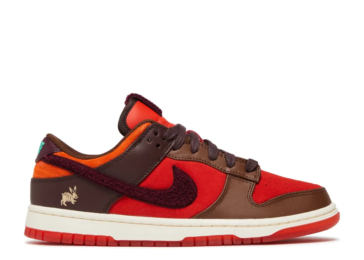 Score Step Vine Step Nike Dunk Low Retro Year Of The Rabbit Light Crimson