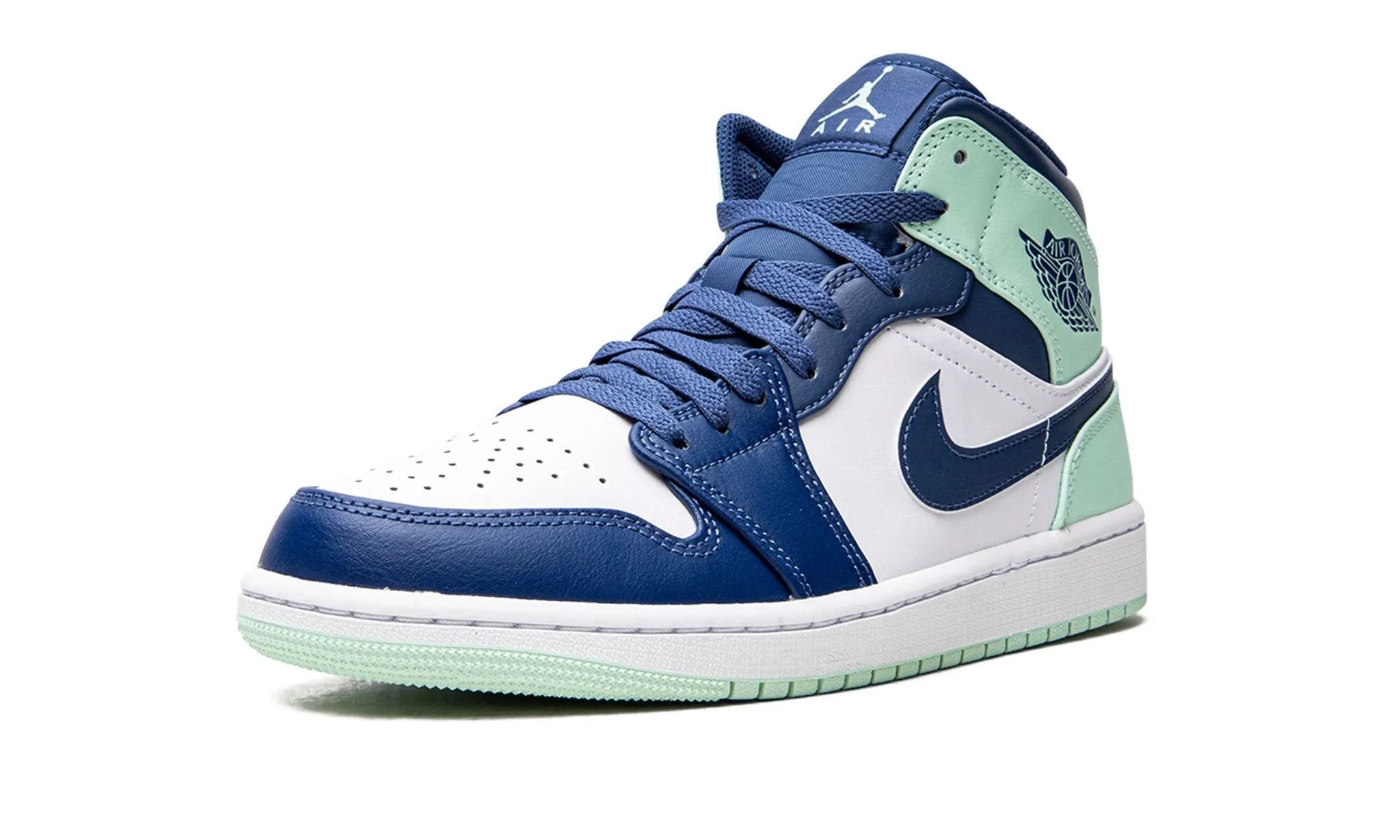 Air Jordan 1 Mid Blue Mint Cushion Feel