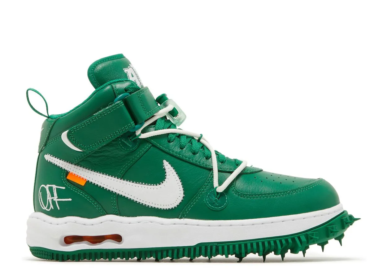 Go Daily Nike Air Force 1 Mid Off-White Pine Green